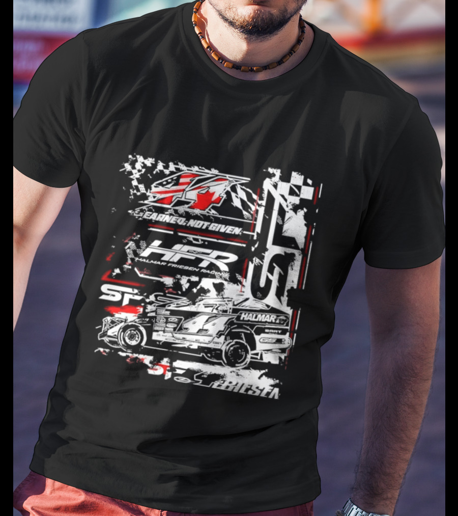 Earned Not Given 44 Halmar Racing American Flag 2026 T-Shirt