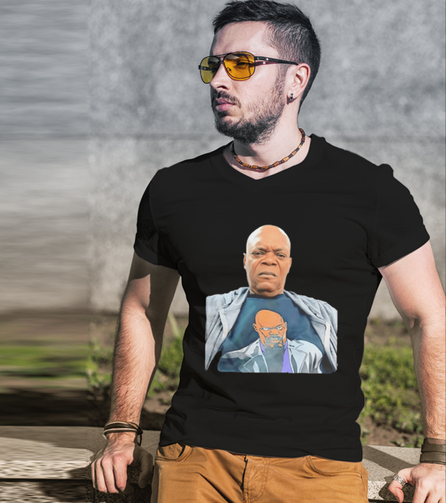 Samuel L Jackson Nick Fury Marvel Cinematic Universe Marvel Studios T-Shirt