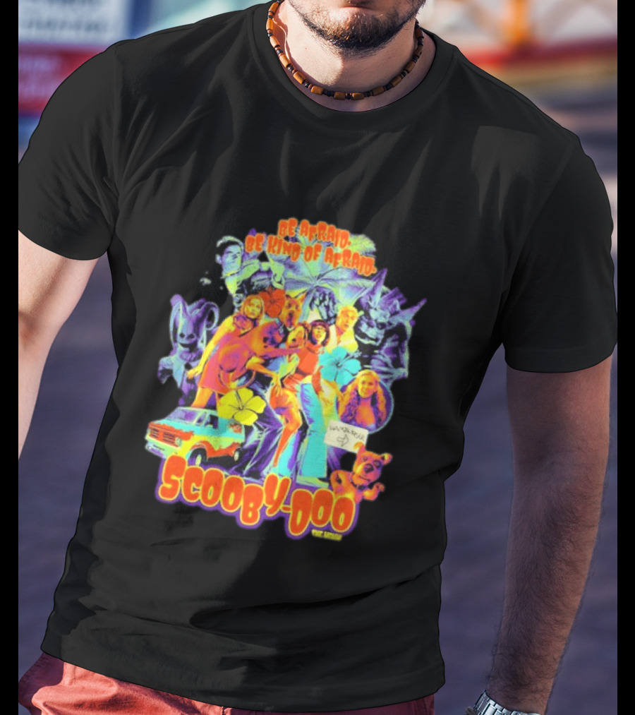 Scooby Doo Mystery Inc Be Afraid Be Kind Of Afraid Hamburger Van T-Shirt