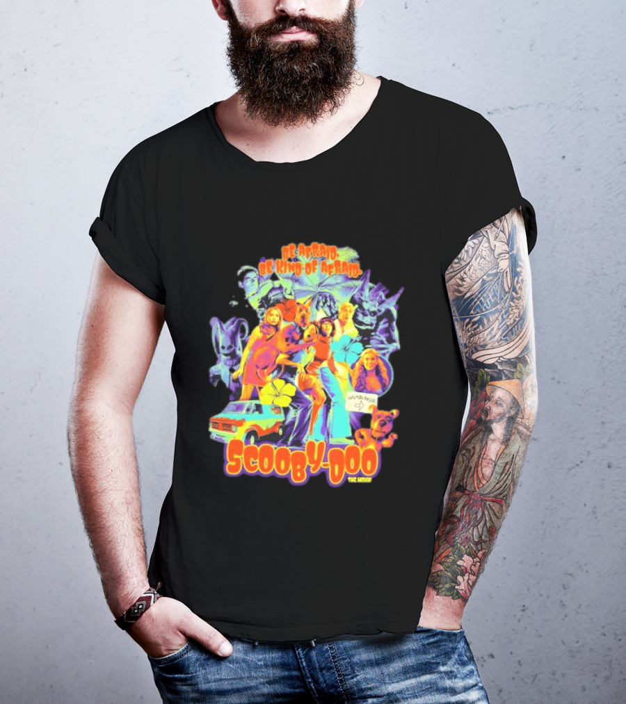 Scooby Doo Mystery Inc Be Afraid Be Kind Of Afraid Hamburger Van T-Shirt