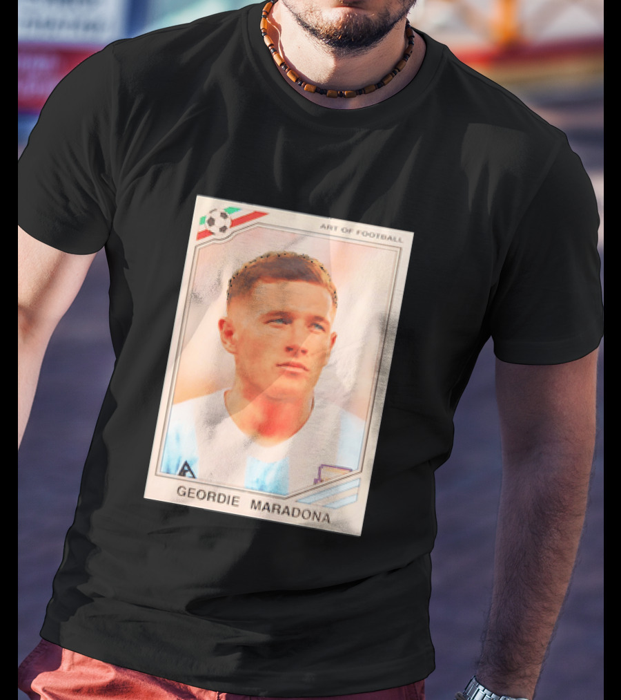 Geordie Maradona Art Of Football Argentina National Team T-Shirt