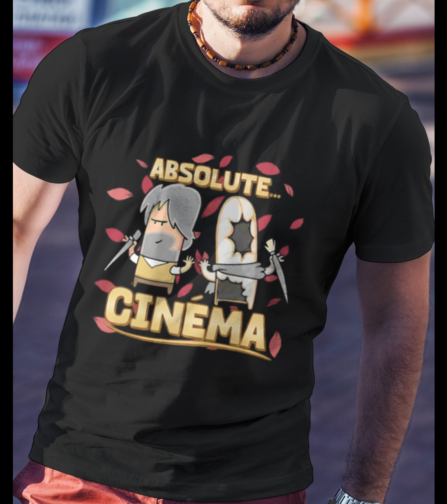 Guillaume Broche Carbot Animation Absolute Cinema Leaves And Characters T-Shirt