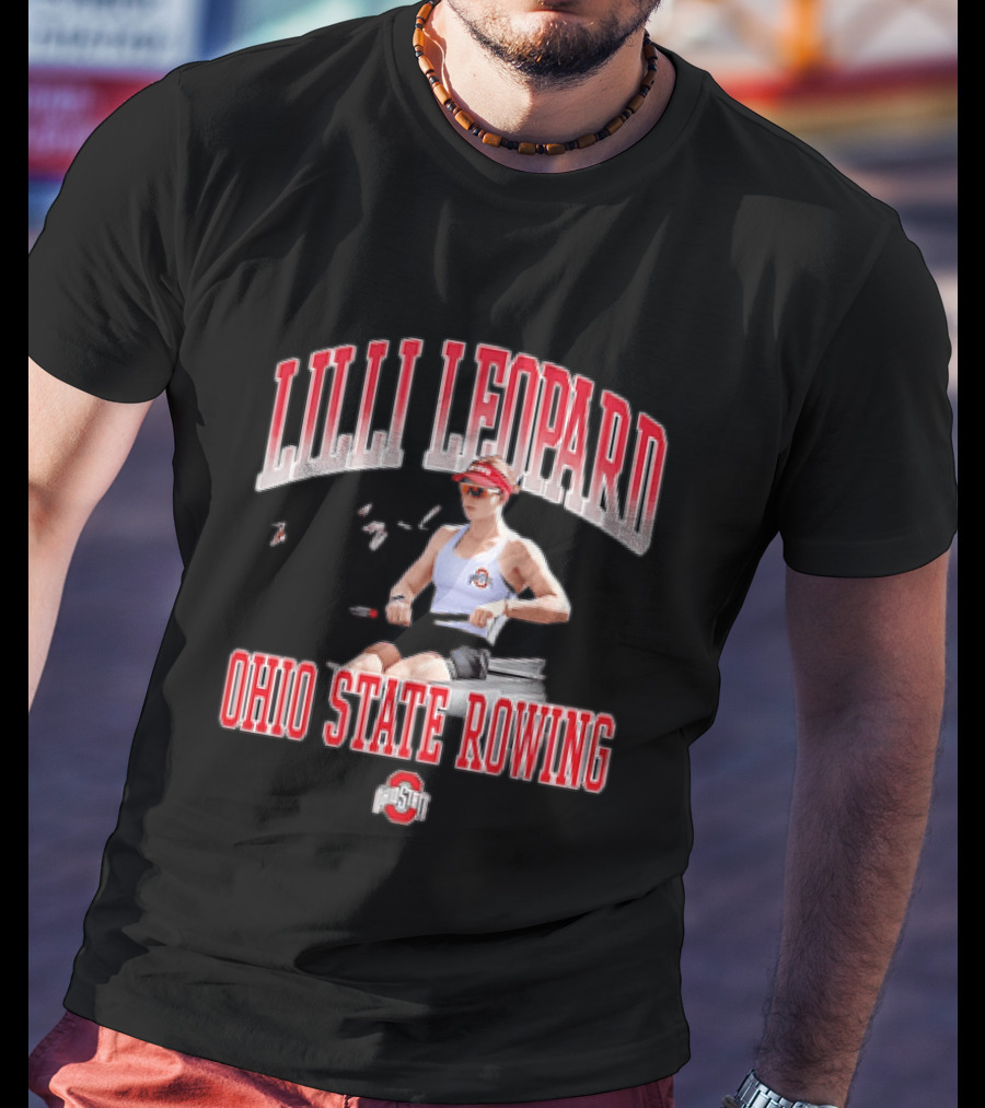 Lilli Leopard Ohio State Rowing T-Shirt