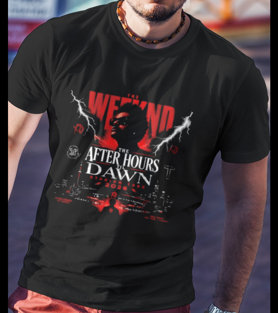 The Weeknd After Hours Til Dawn 2026 Stadium Tour XO Concert Music Band T-Shirt