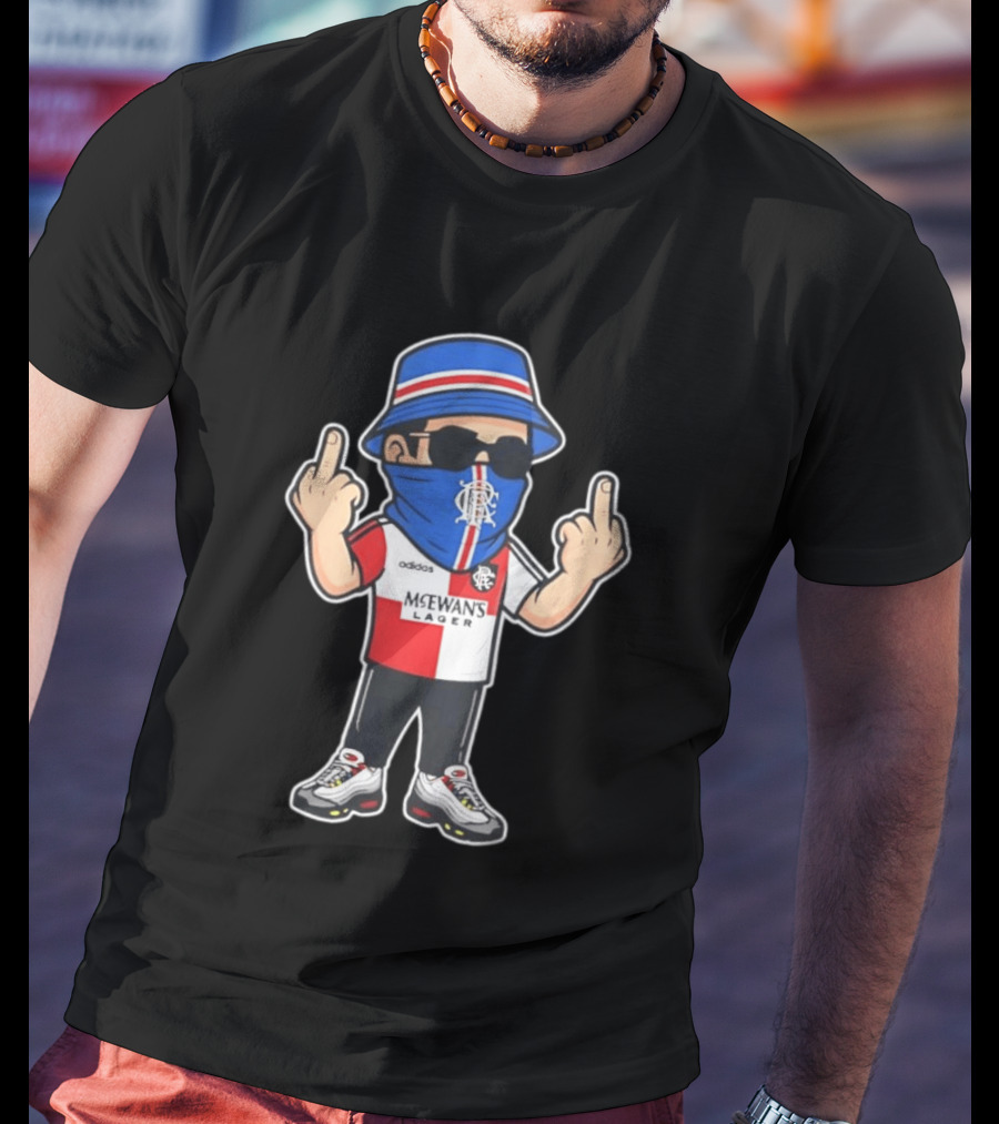 Rangers Streetwear Adidas McEwans Lager Football Ultra Gesture T-Shirt