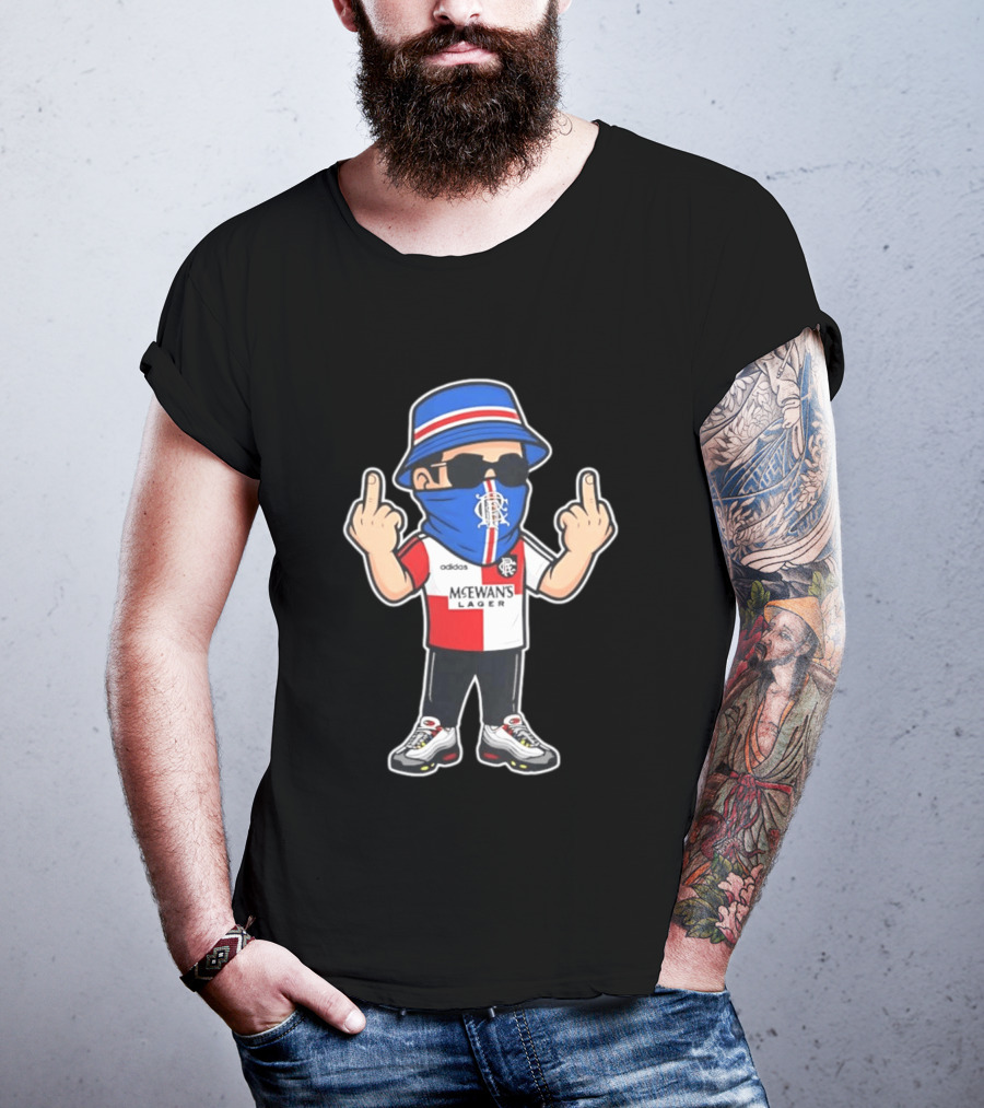 Rangers Streetwear Adidas McEwans Lager Football Ultra Gesture T-Shirt
