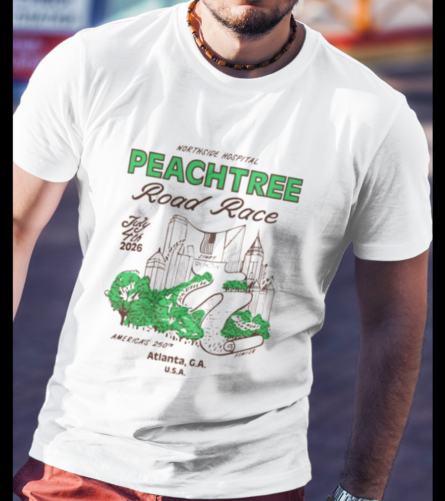 2026 Atlanta Peachtree Road Race MARTA Atlanta G.A. U.S.A. T-Shirt