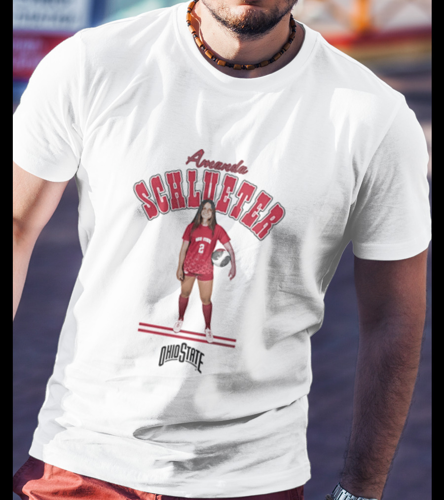 Amanda Schlueter Ohio State Buckeyes Soccer Player T-Shirt