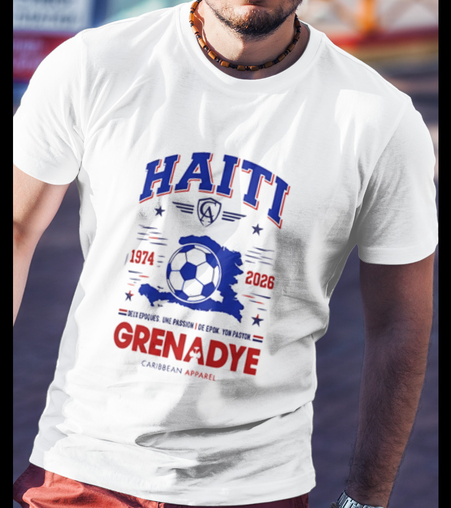 Haiti 1974 2026 Grenadye Haitian Football Caribbean Annakil T-Shirt