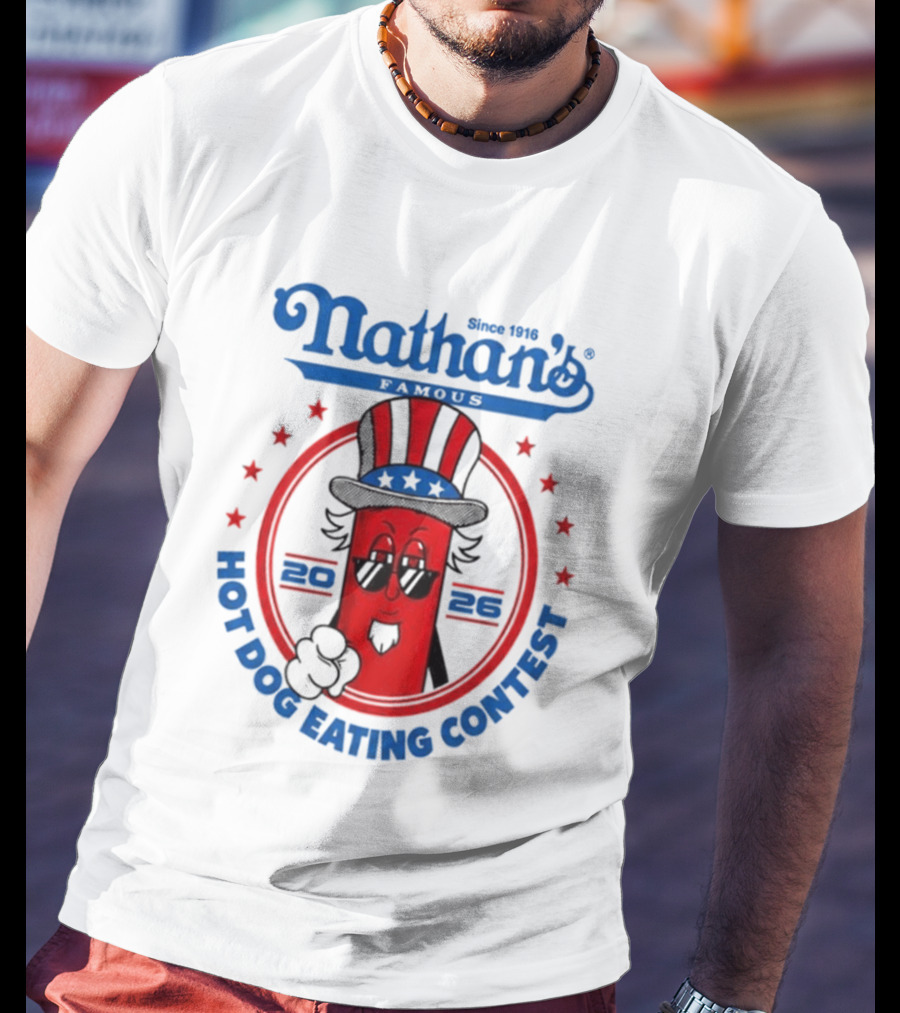 Nathan's Famous 2026 Hot Dog Eating Contest T-Shirt