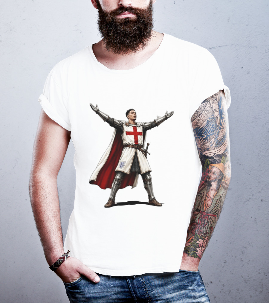 Jude Bellingham England National Football Knight Crusade Iconic Symbolism T-Shirt