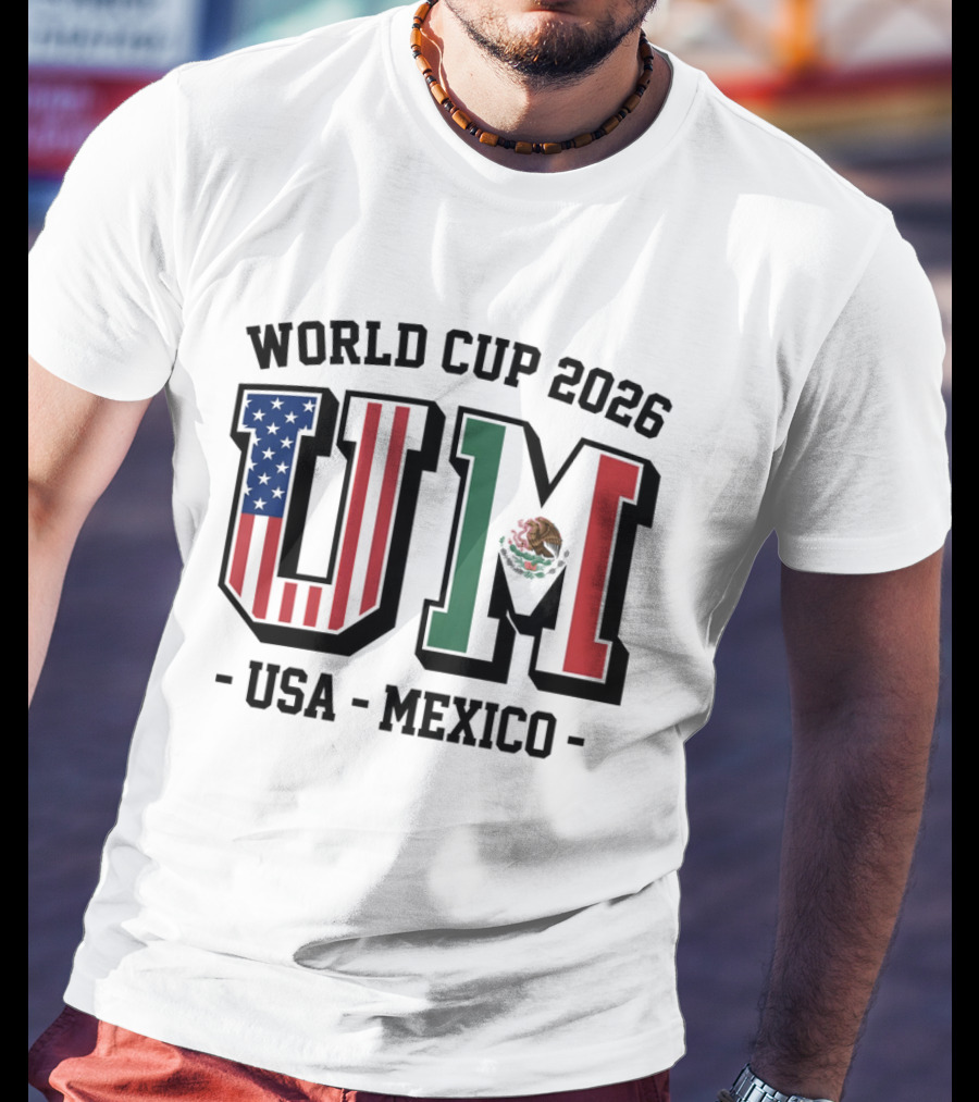 World Cup 2026 USA Mexico Flag UM T-Shirt