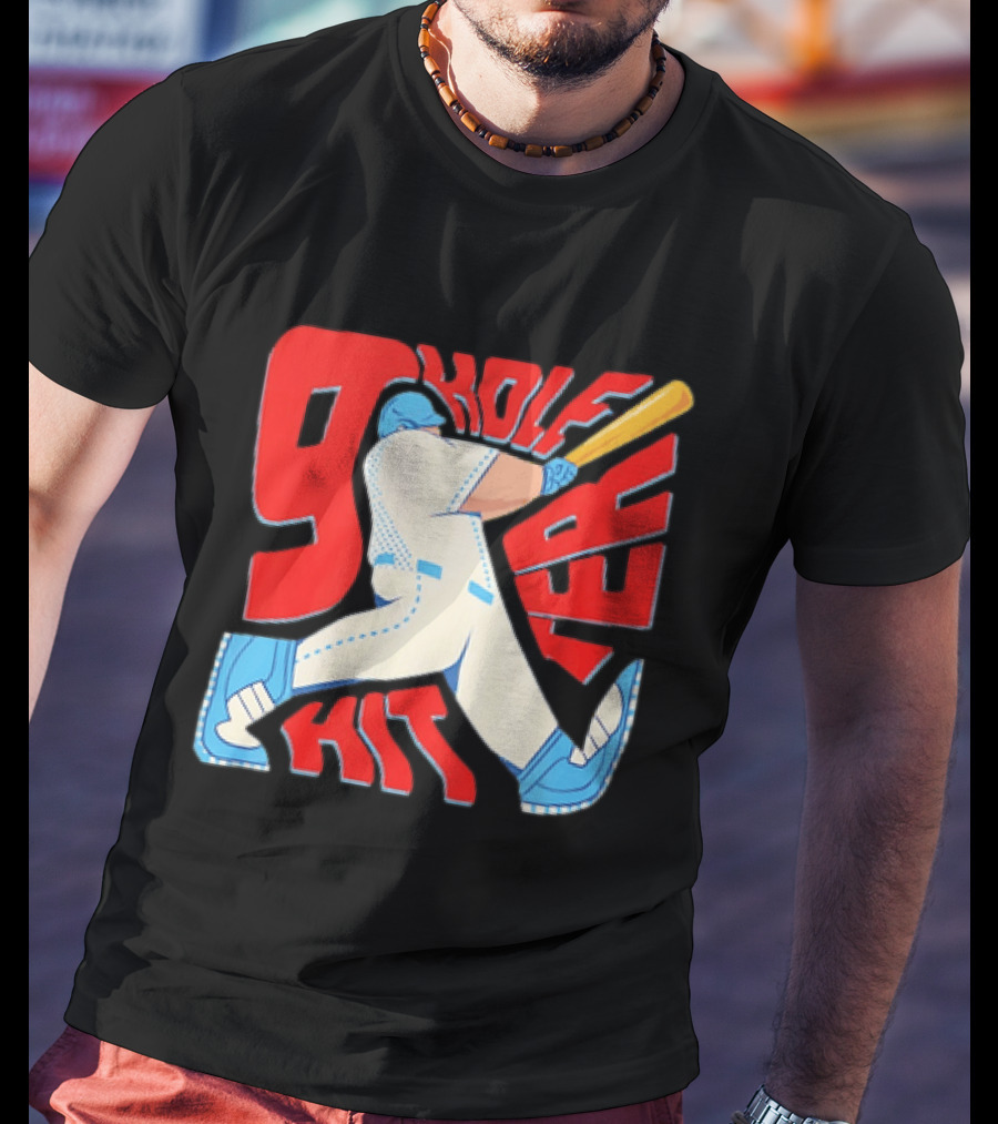 9 Hole Hitter Baseball Second Leadoff T-Shirt