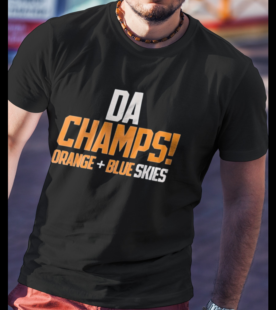 Da Champs Orange + Blue Skies T-Shirt