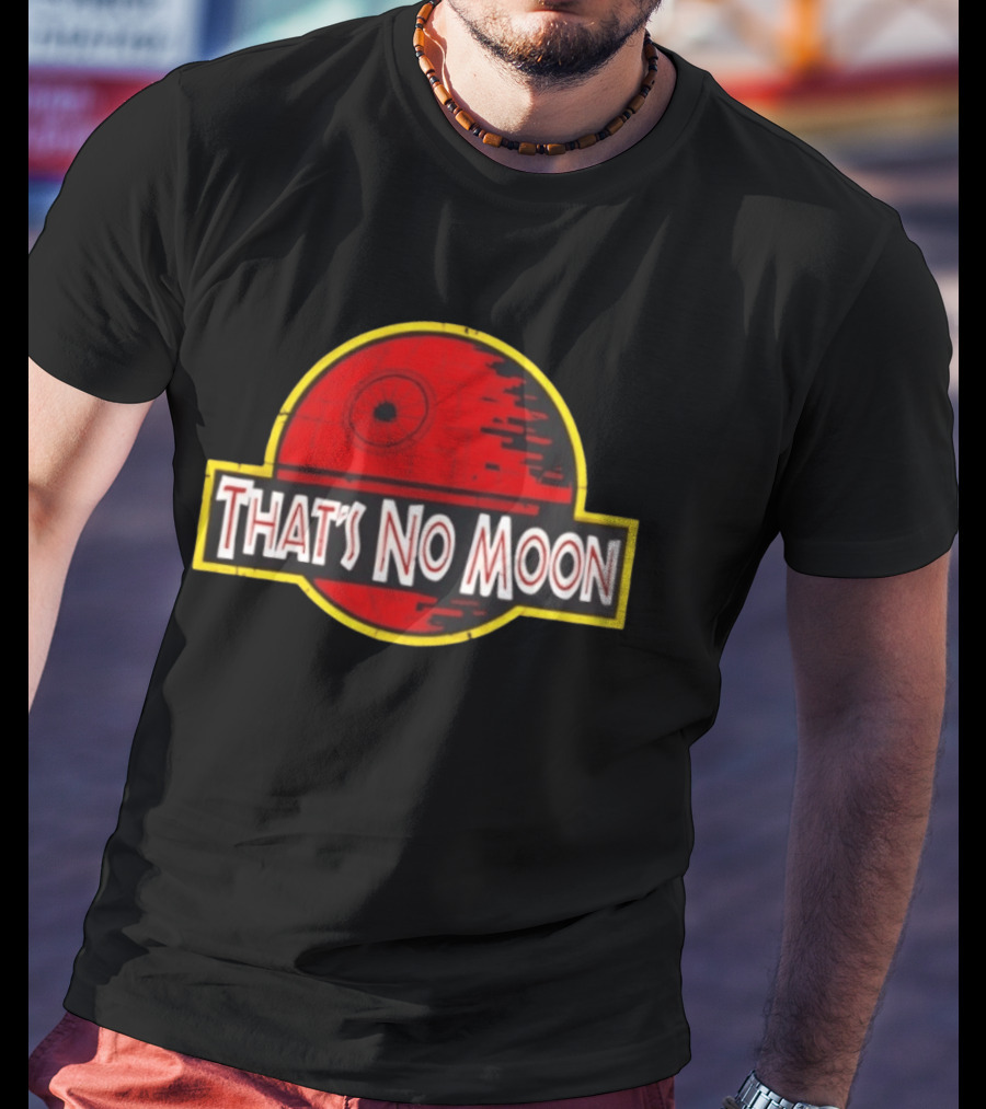 Death Star Jurassic Park That's No Moon Crossover Fan Merch T-Shirt