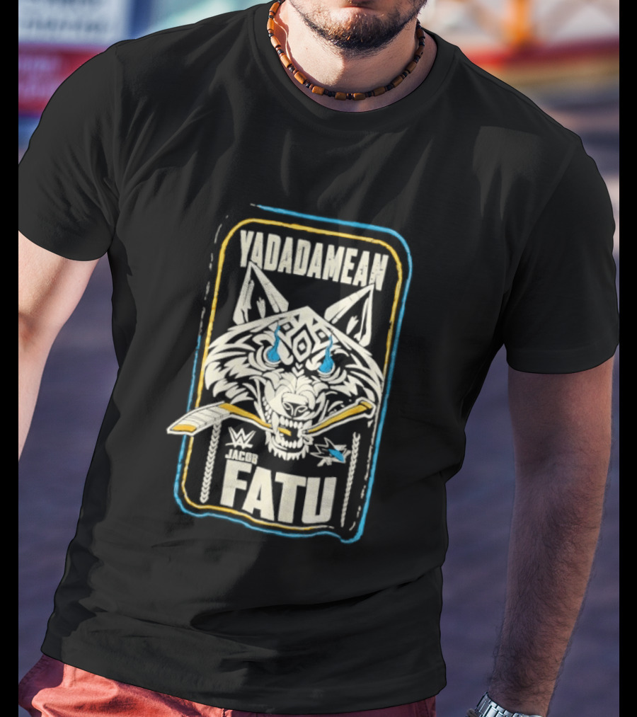 Jacob Fatu Yadadamean San Jose Sharks Collaboration T-Shirt