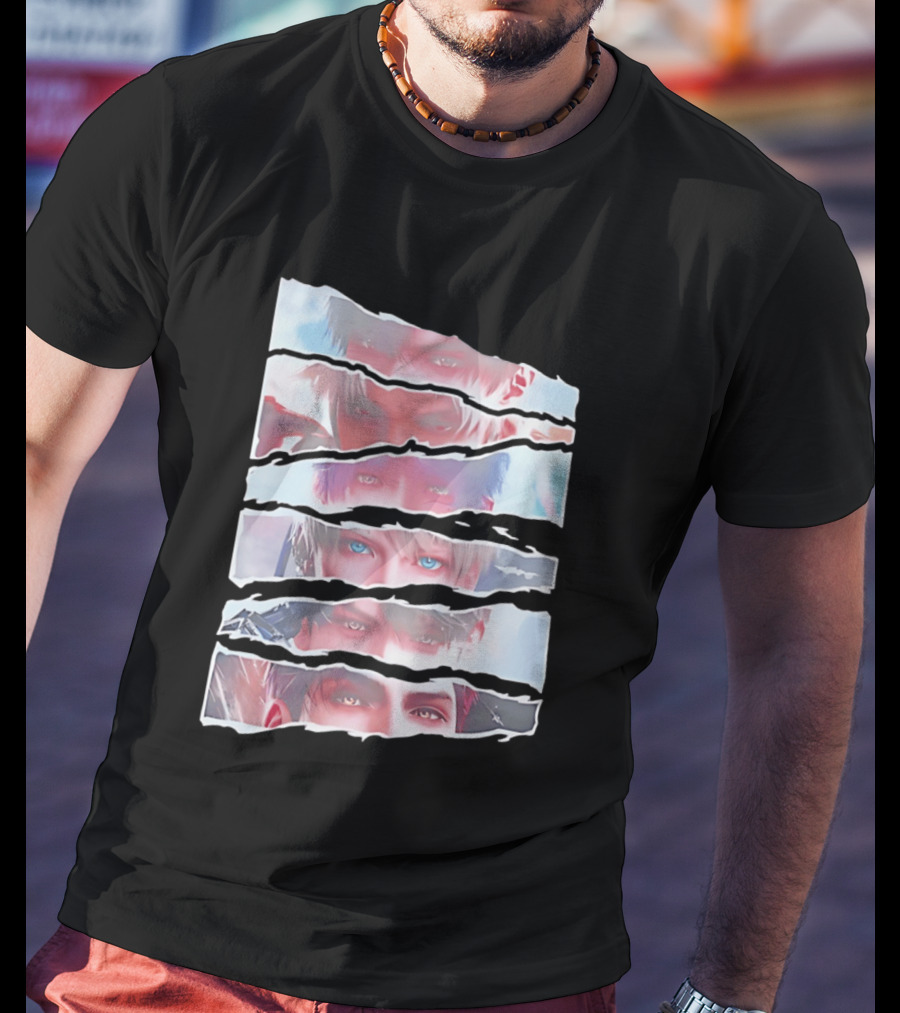 Love And Deepspace Otome Game Character Eyes Collage T-Shirt