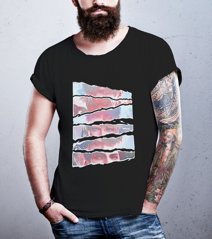 Love And Deepspace Otome Game Character Eyes Collage T-Shirt