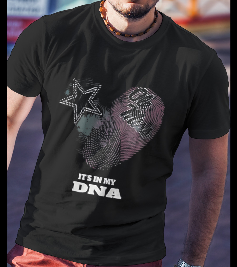 Heart Shaped Fingerprint Patriotism It's In My DNA T-Shirt