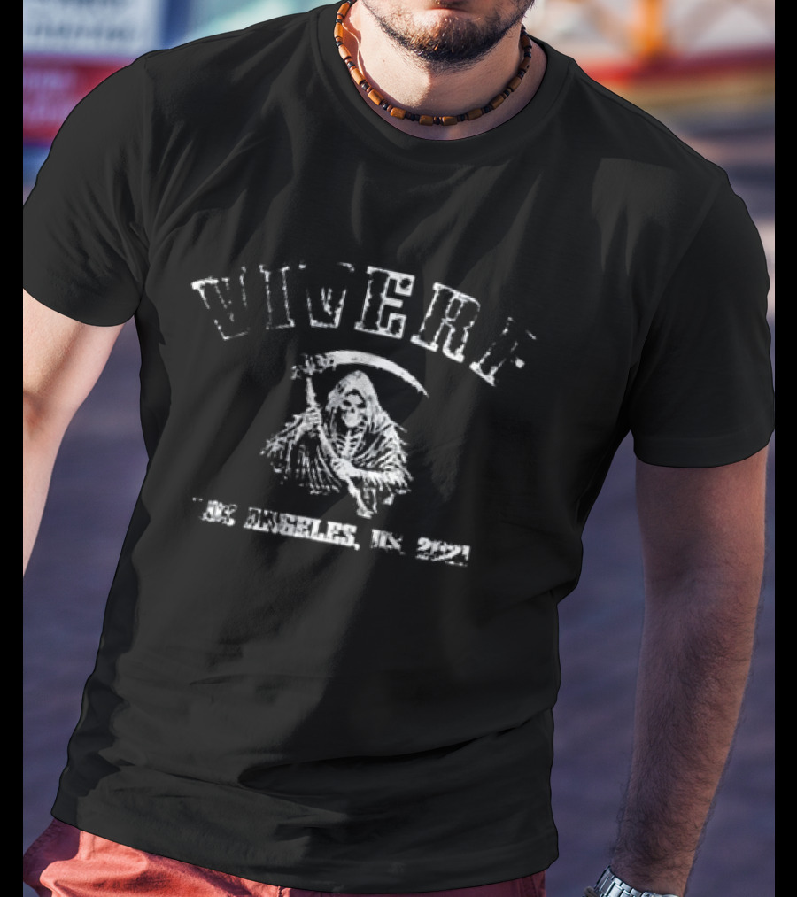 Viverf Skeleton Los Angeles US 2021 Grim Reaper T-Shirt