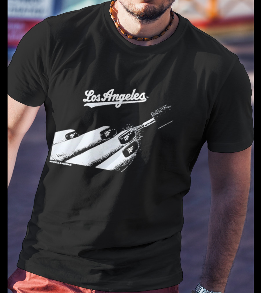 Mitchell & Ness Los Angeles Dodgers Nail Polish MLB T-Shirt