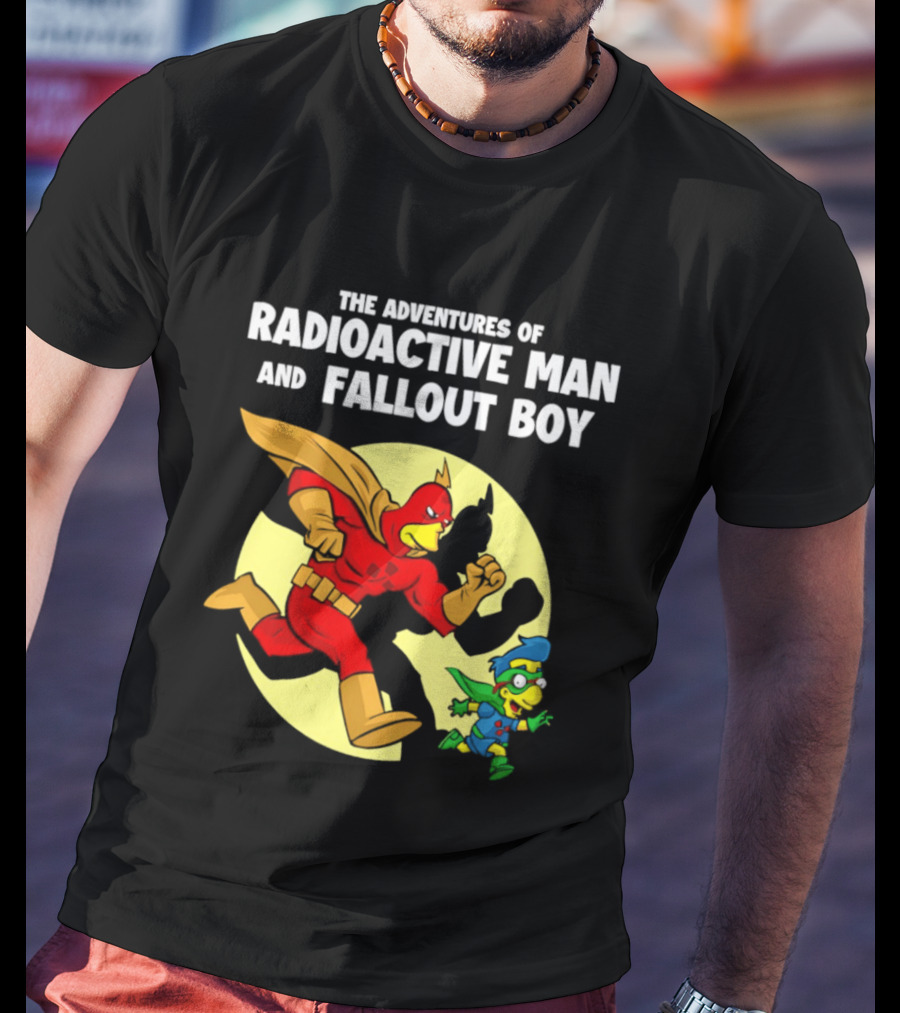 The Adventures Of Radioactive Man And Fallout Boy Comic Hero Duo T-Shirt