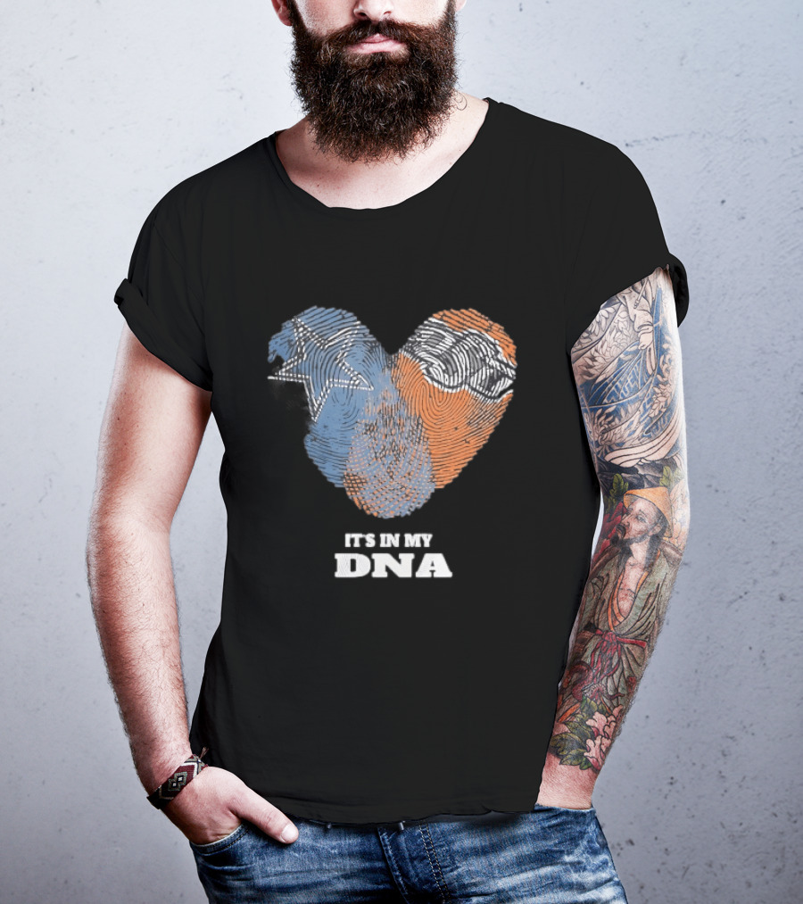Texas Longhorns It's In My DNA Fingerprint Heart T-Shirt