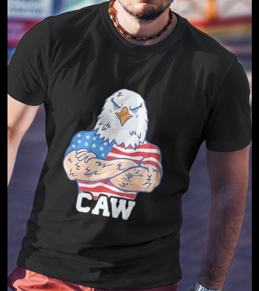 Pat McAfee Eagle Caw American Flag 4th Of July T-Shirt