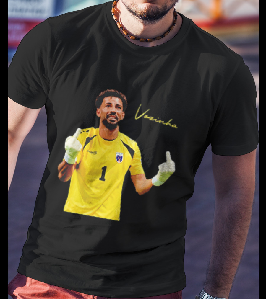 Vozinha Cape Verde National Team Number 1 Player Gesture T-Shirt