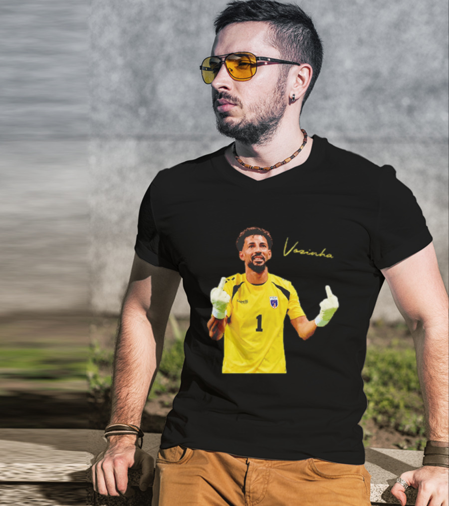 Vozinha Cape Verde National Team Number 1 Player Gesture T-Shirt