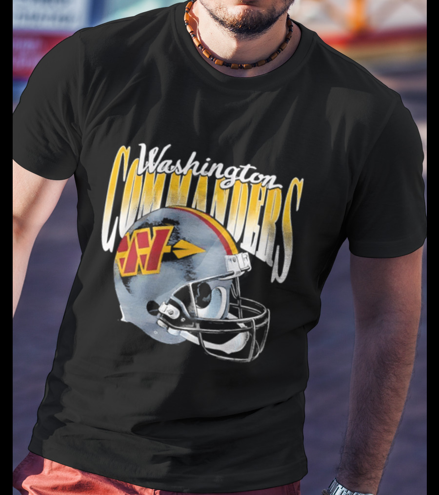 Washington Commanders Football Helmet Men's T-Shirt