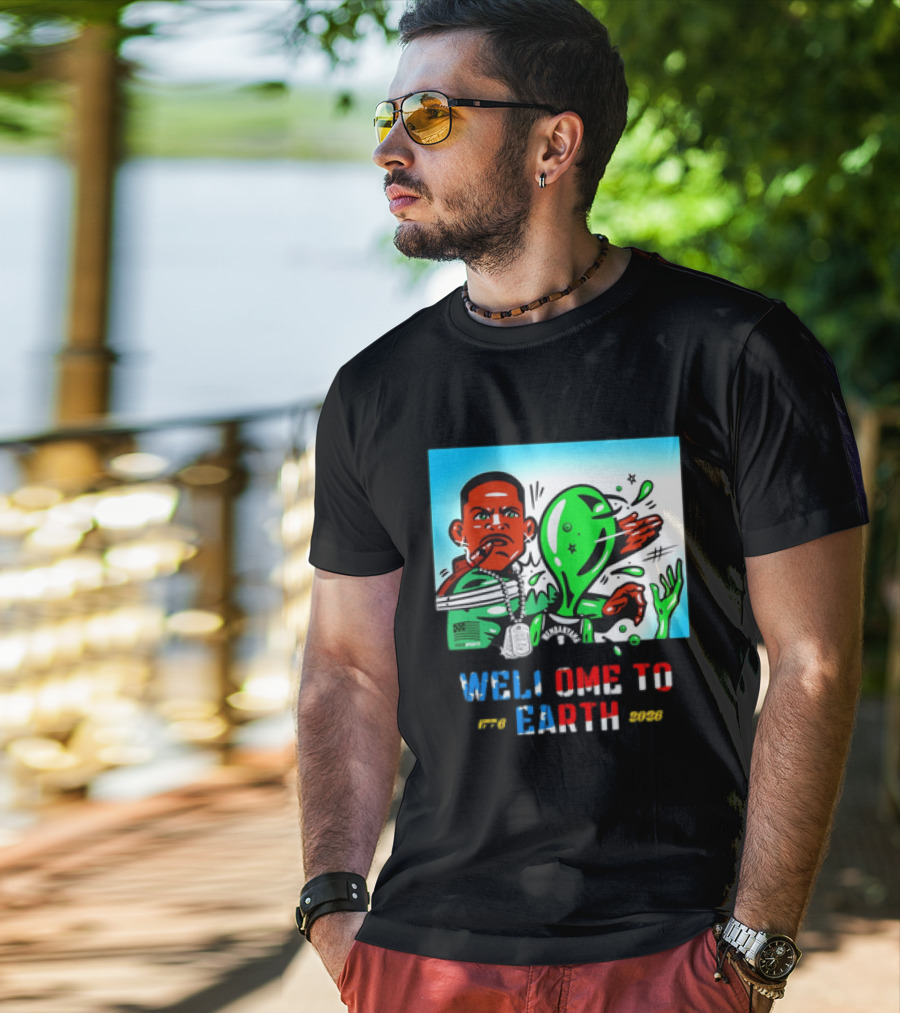 Victor Wembanyama San Antonio Spurs Welcome To Earth 1776 2026 T-Shirt