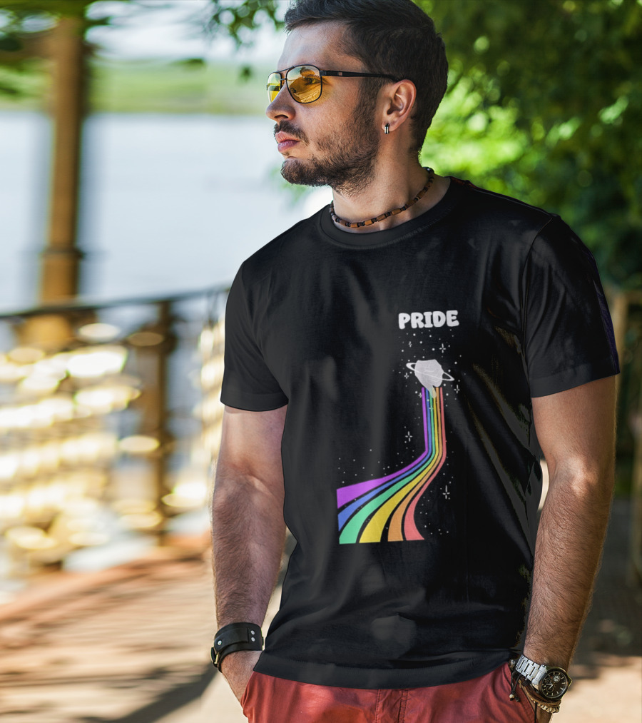 Pride Rainbow Space Hand Magic T-Shirt