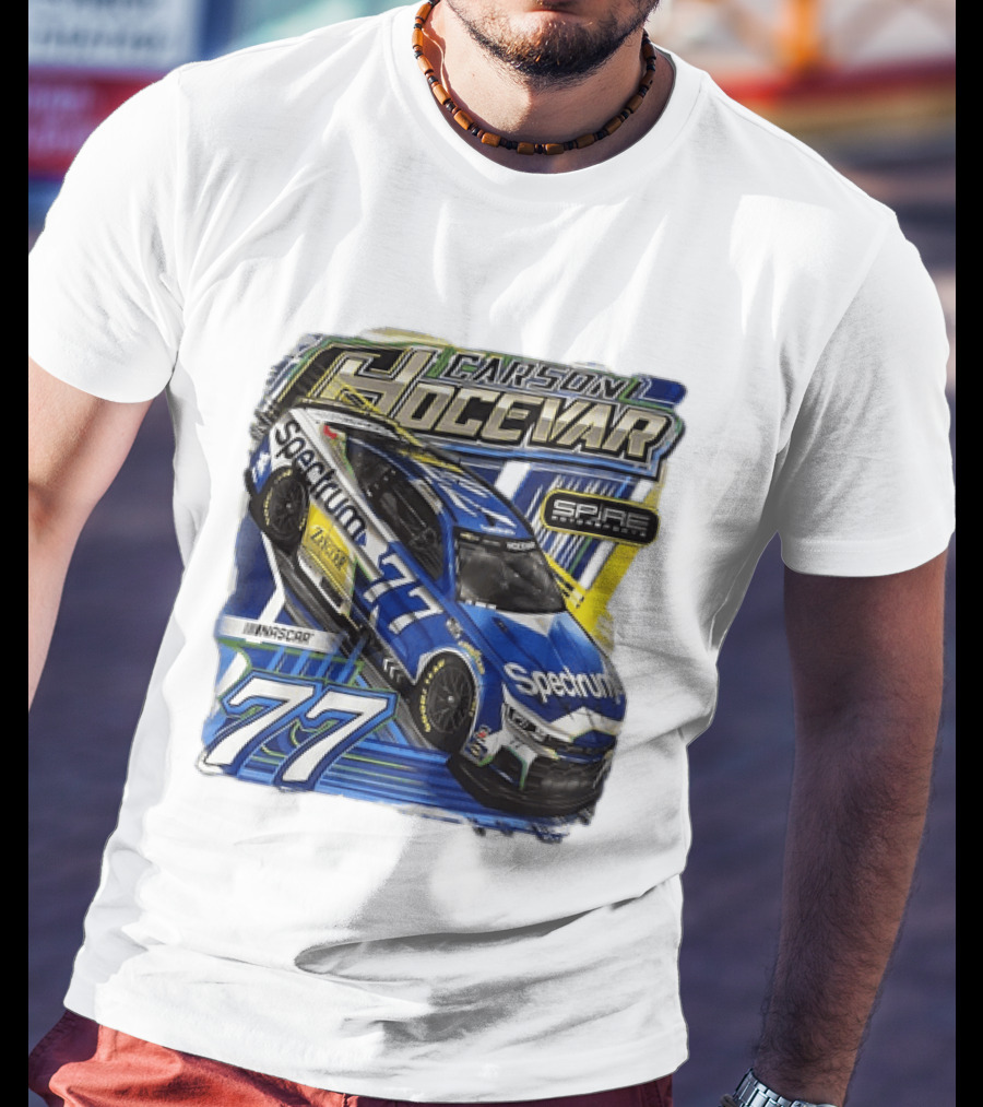 Carson Hocevar 77 Spectrum Chevrolet Camaro Spire Motorsports NASCAR Racing Team T-Shirt