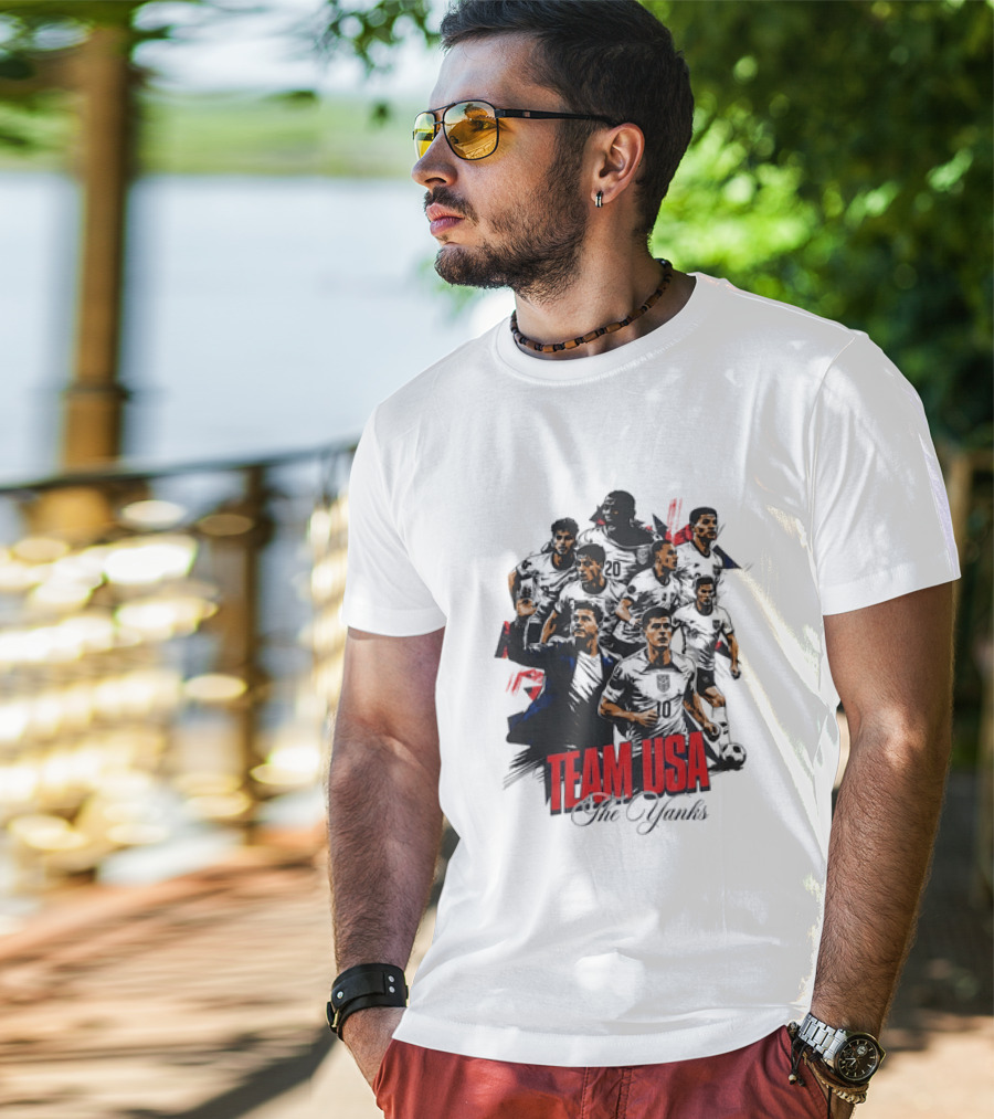 Team USA The Yanks USMNT Collage T-Shirt