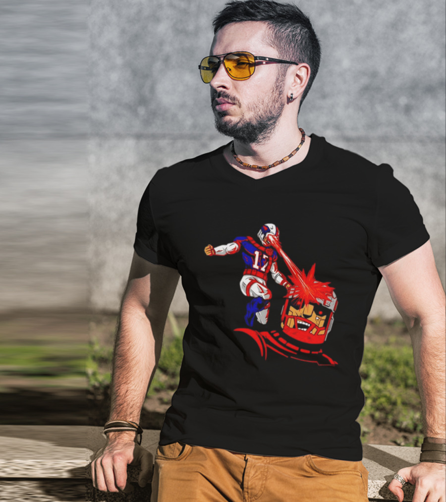 Buffalo Bills Josh Allen Laser Eyes Vs. Bo Jackson Battle Arena T-Shirt