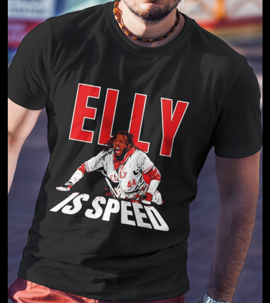 Elly De La Cruz Cincinnati Reds Elly 44 Is Speed T-Shirt