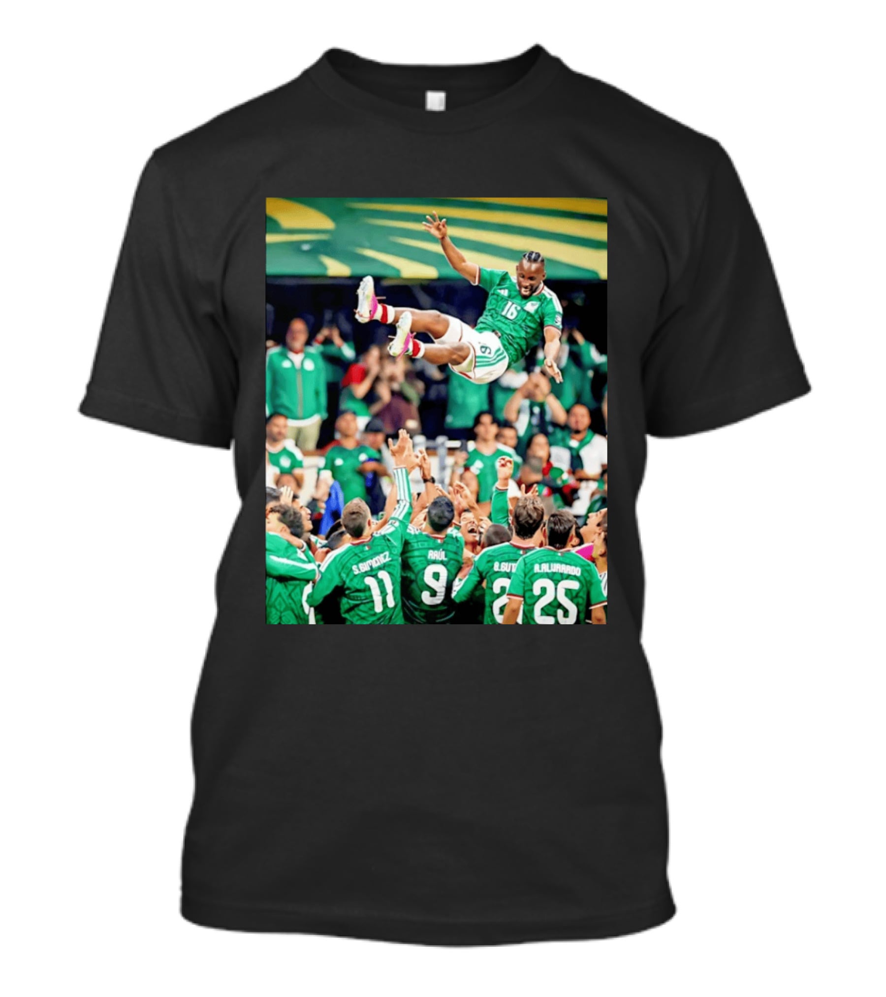 Mexican Football Celebration Julián Quiñones S. Giménez Raúl A. Alvarado Team Spirit T-Shirt