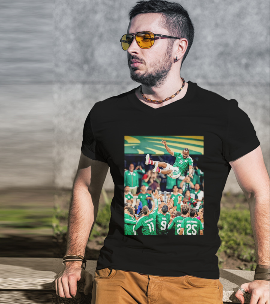 Mexican Football Celebration Julián Quiñones S. Giménez Raúl A. Alvarado Team Spirit T-Shirt