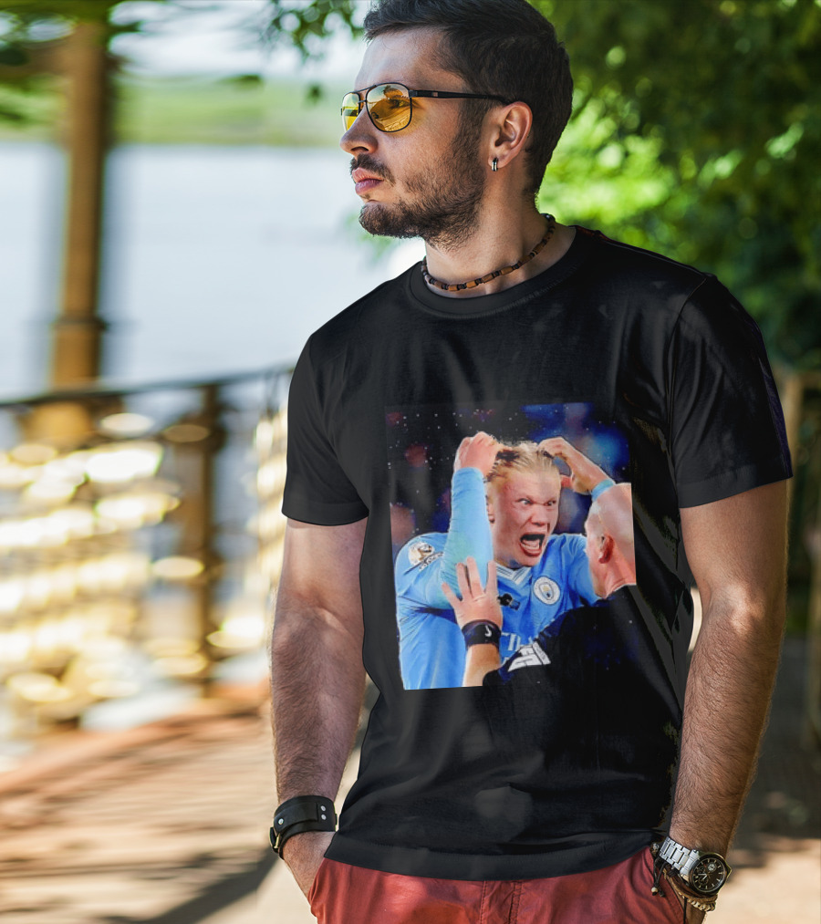 Erling Haaland Manchester City Emotional Reaction T-Shirt