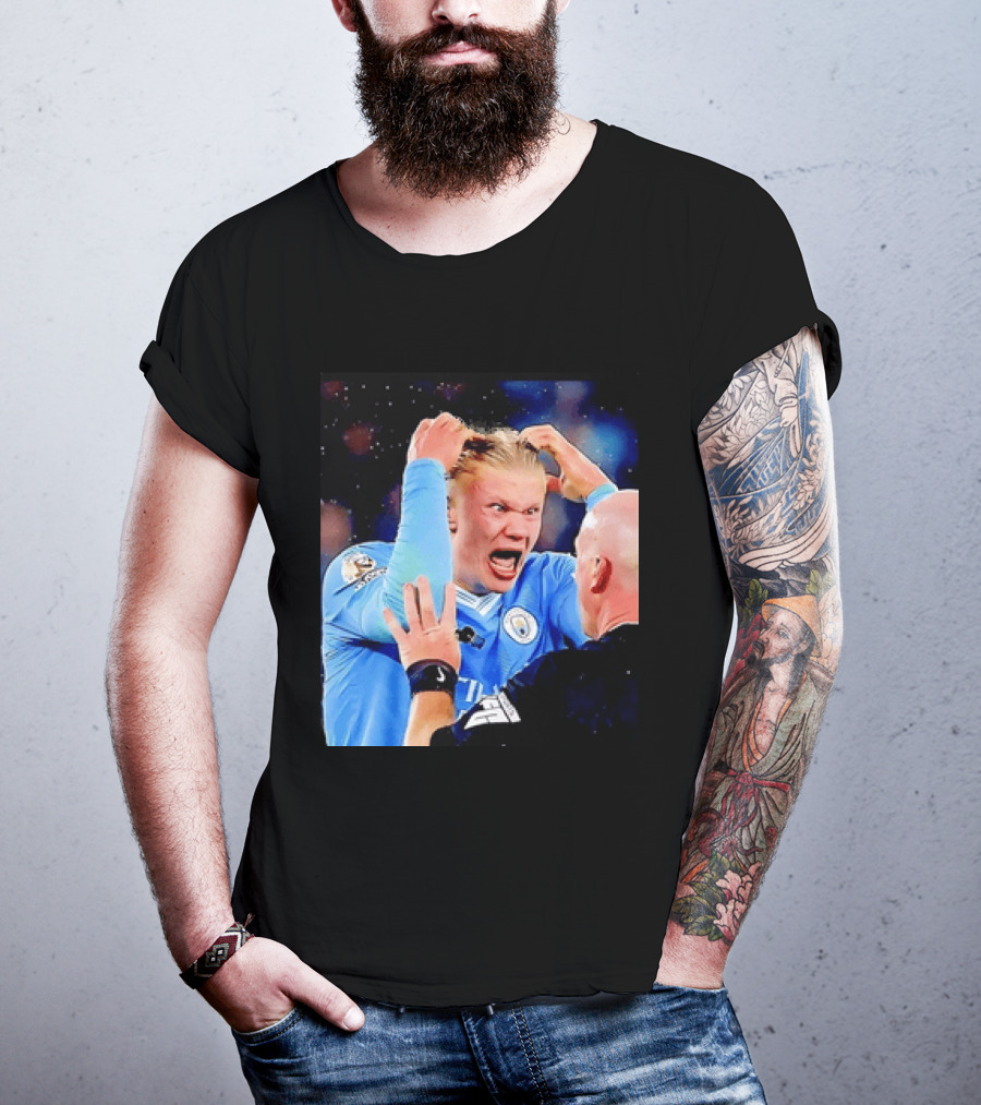Erling Haaland Manchester City Emotional Reaction T-Shirt