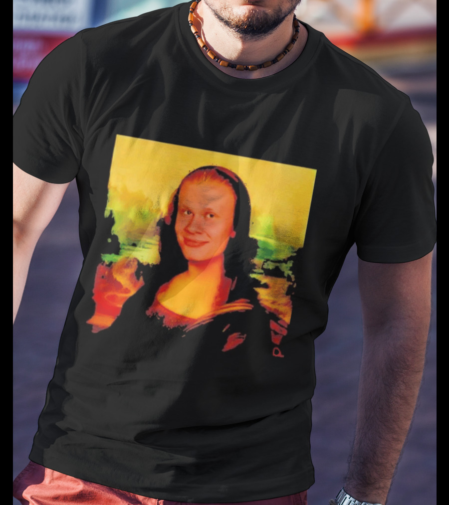 Mona Lisa Erling Haaland Manchester City Meme T-Shirt