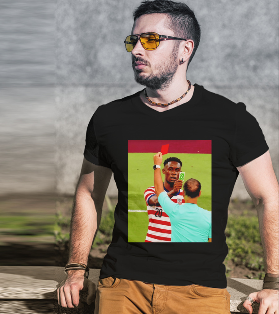Folarin Balogun USMNT Number 20 Reverse Card Meme Soccer T-Shirt