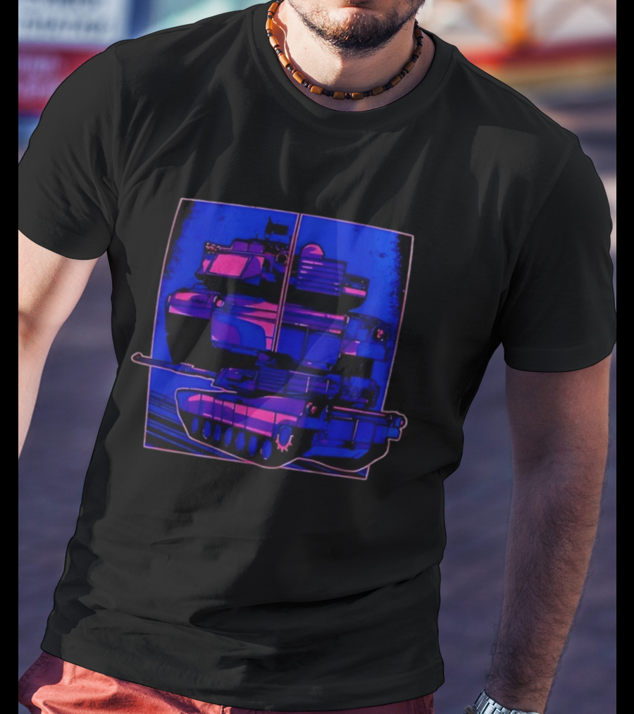 Night Crawler Military Tank Armored Vehicle Dual Palettes T-Shirt