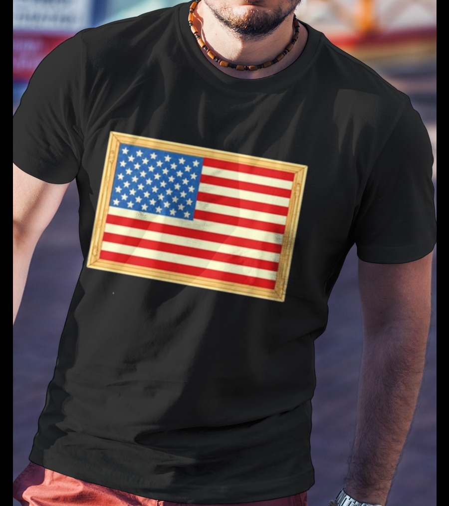 Theodore Roosevelt We Must Dare To Be Great American Flag T-Shirt