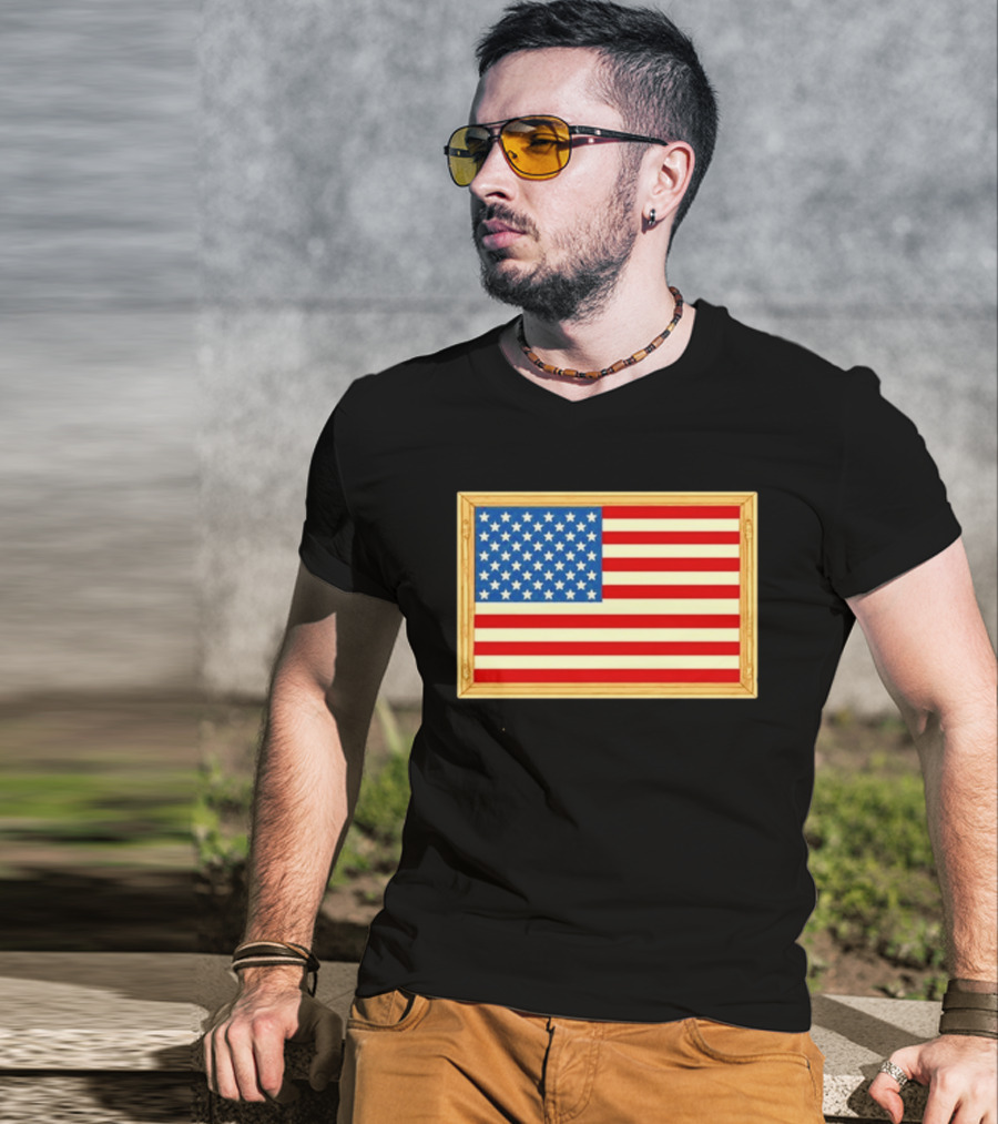 Theodore Roosevelt We Must Dare To Be Great American Flag T-Shirt
