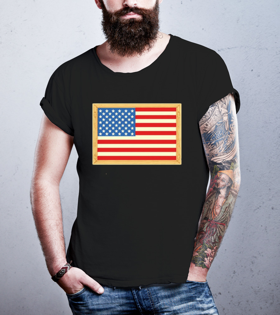 Theodore Roosevelt We Must Dare To Be Great American Flag T-Shirt