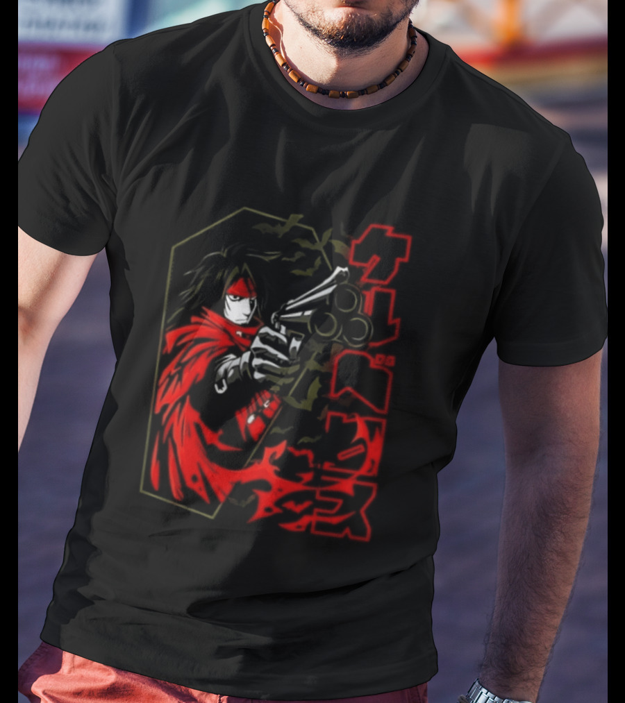 Vincent Valentine Final Fantasy VII Lock N Load Manga T-Shirt