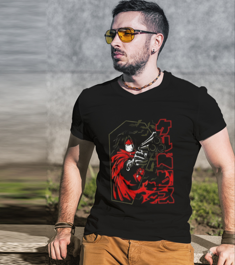 Vincent Valentine Final Fantasy VII Lock N Load Manga T-Shirt