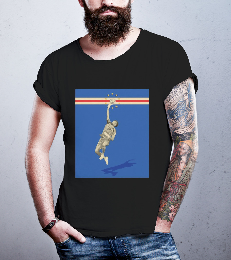Vozinha Cape Verde African Cup Of Nations Soccer Star Goalkeeper Save T-Shirt